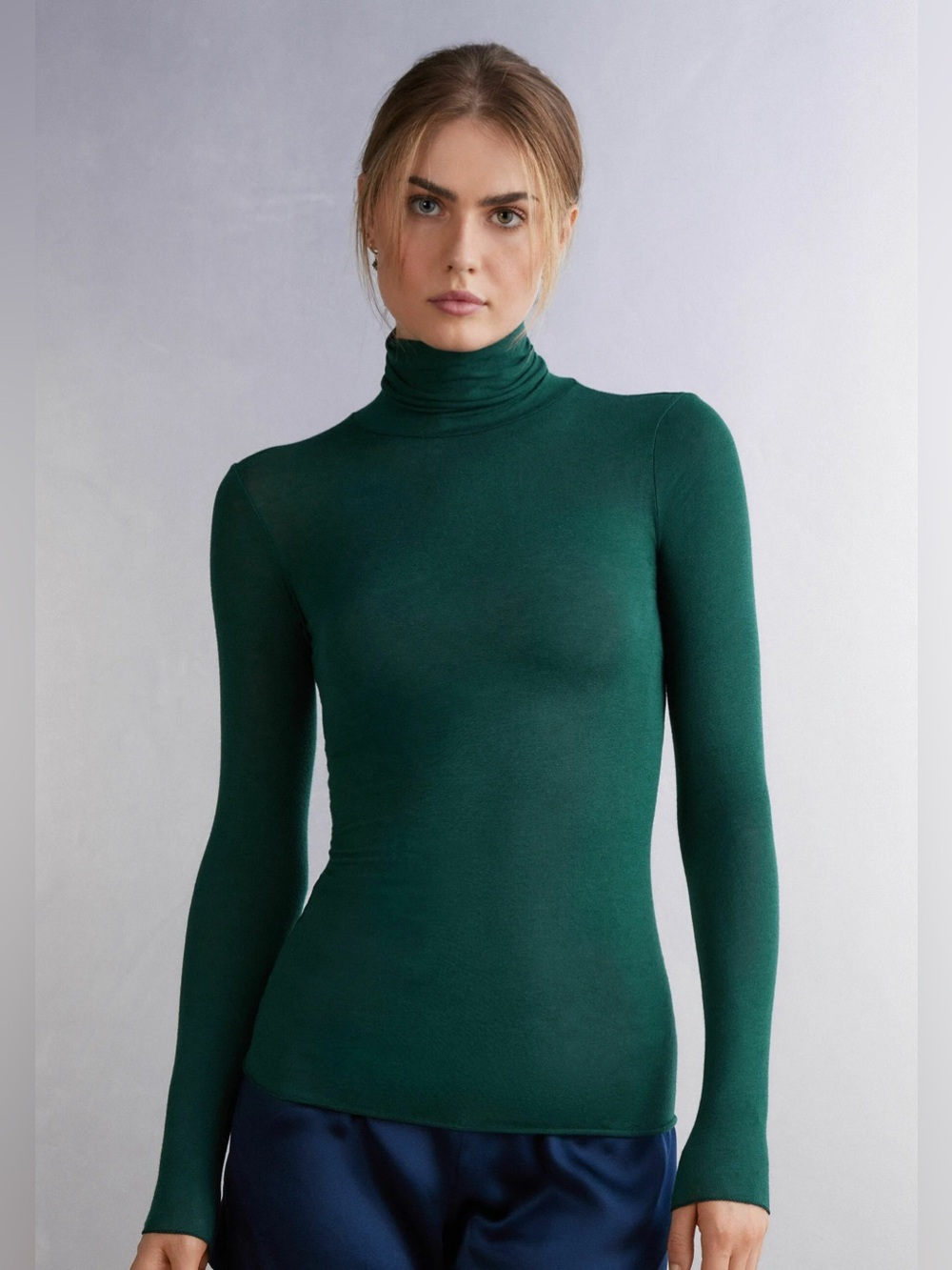Intimissimi Modal Cashmere Ultralight High-Neck Top